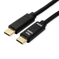 VALUE Câble USB 2.0, C–C, M/M, 100W, noir, 2 m