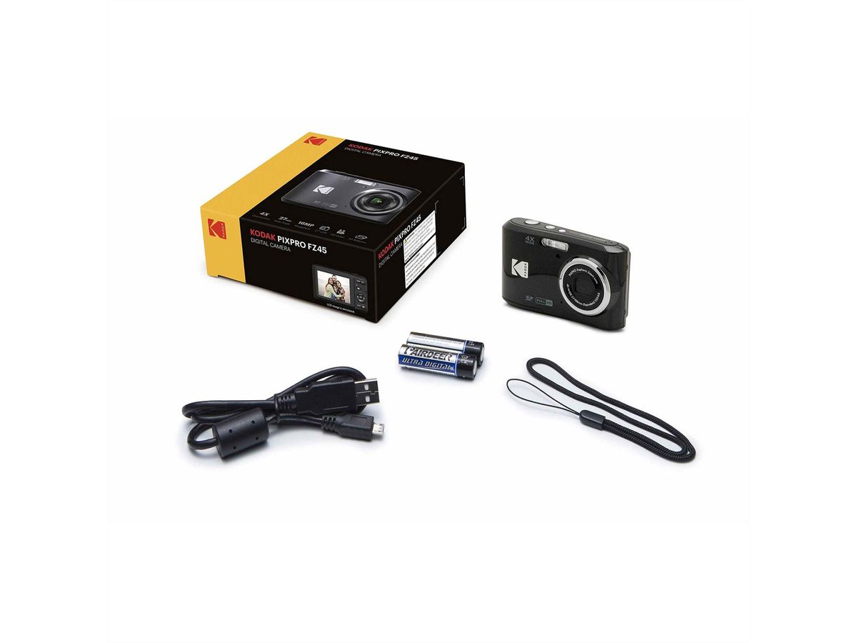 Kodak Digitalkamera, Pixpro FZ45BK , 16MP, 1080p Full HD Video