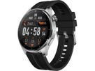 Kodak Smart Watch SW-7202, Boîtier argenté et bracelet noir