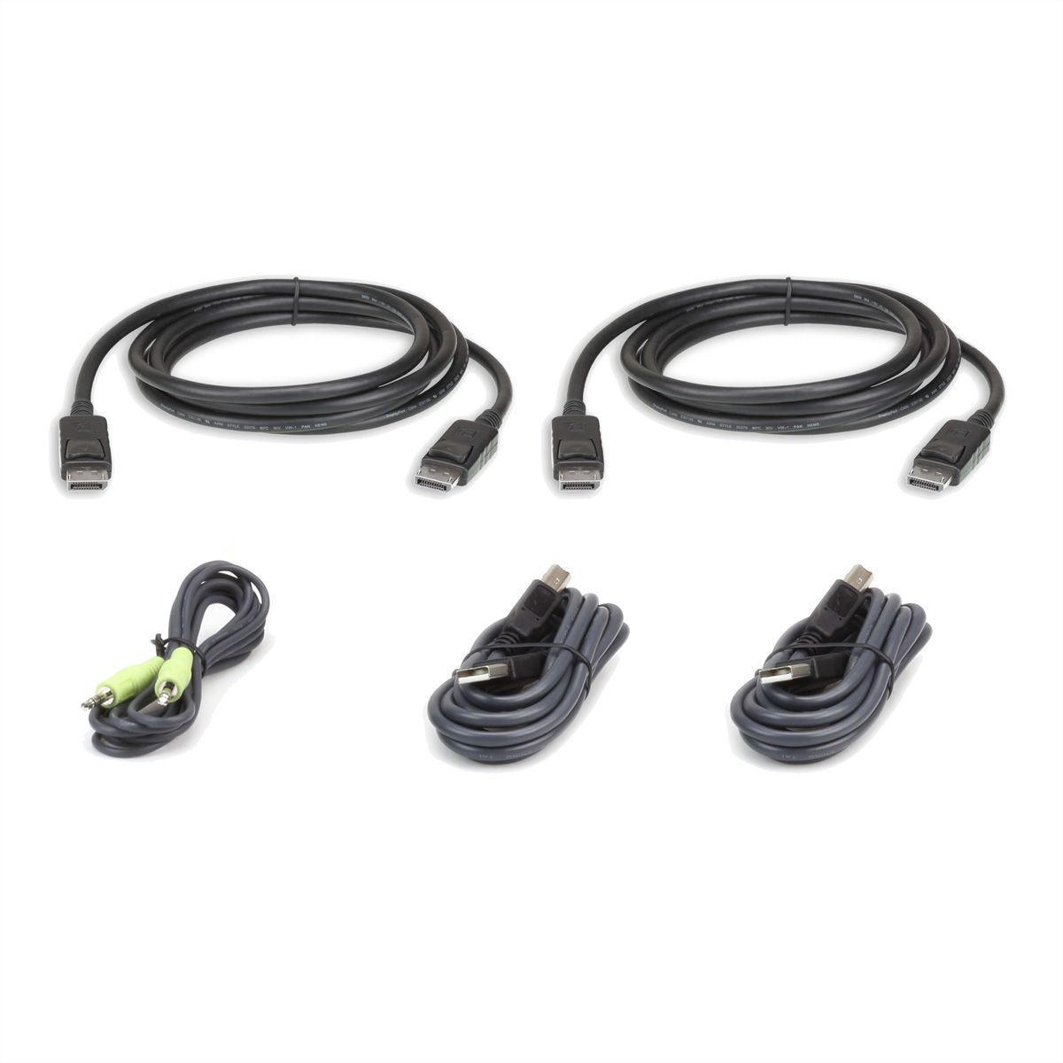 ATEN 2L-7D03UDPX5 Kit de câbles KVM sécurisé deux affichages DisplayPort USB