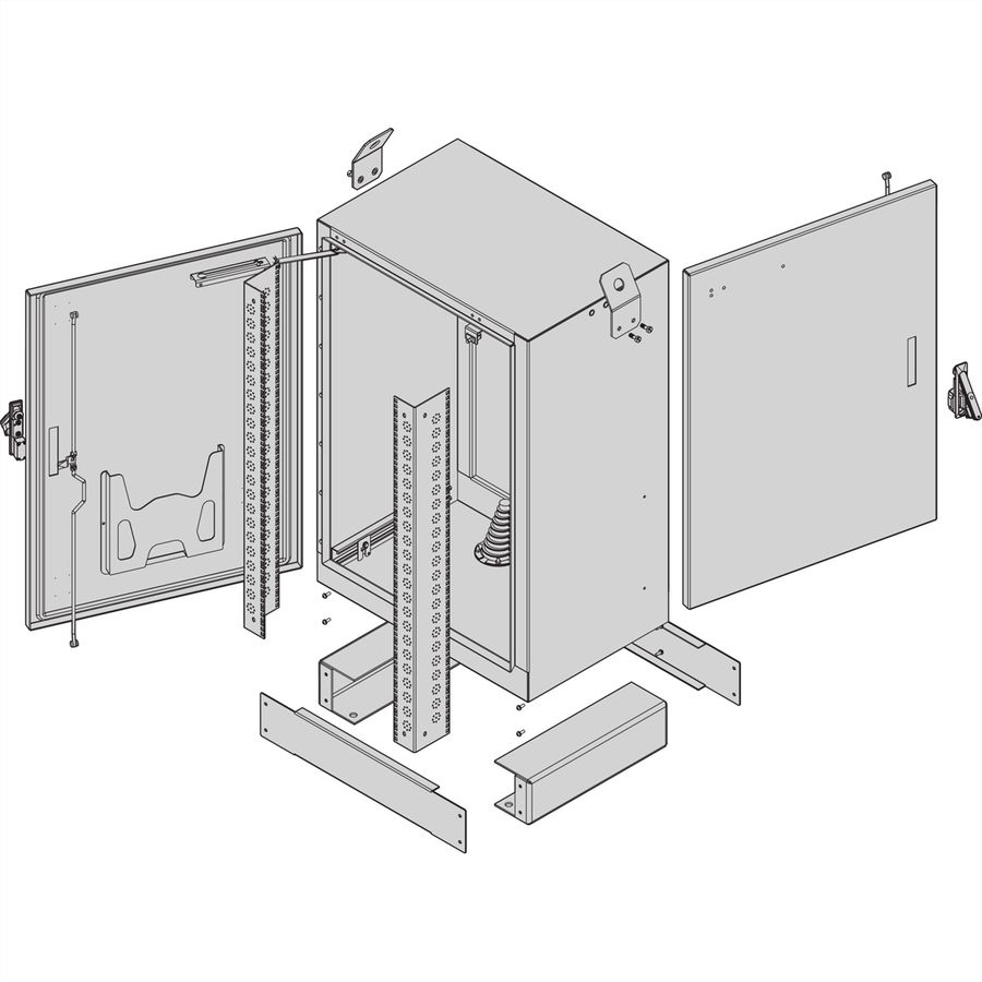 SCHROFF COM FTTX 1200H800B600T 2TUER