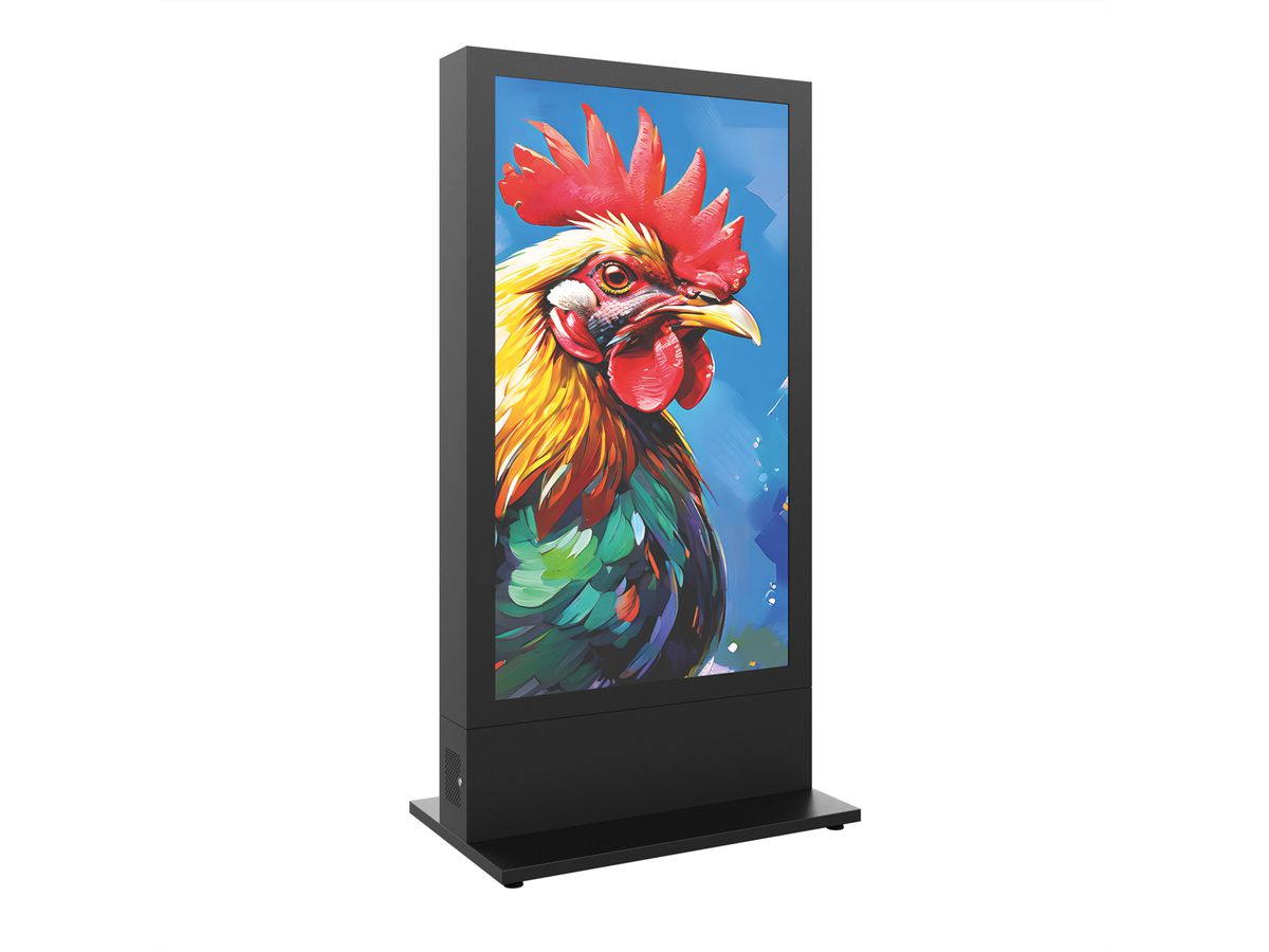 Hagor Indoorstele HP Kiosk 65" FS, Portrait,