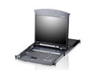 ATEN KL1508AN KVM-Switch, 48cm TFT, VGA, PS/2-USB über Kat 5, 8 Port, FR-Layout