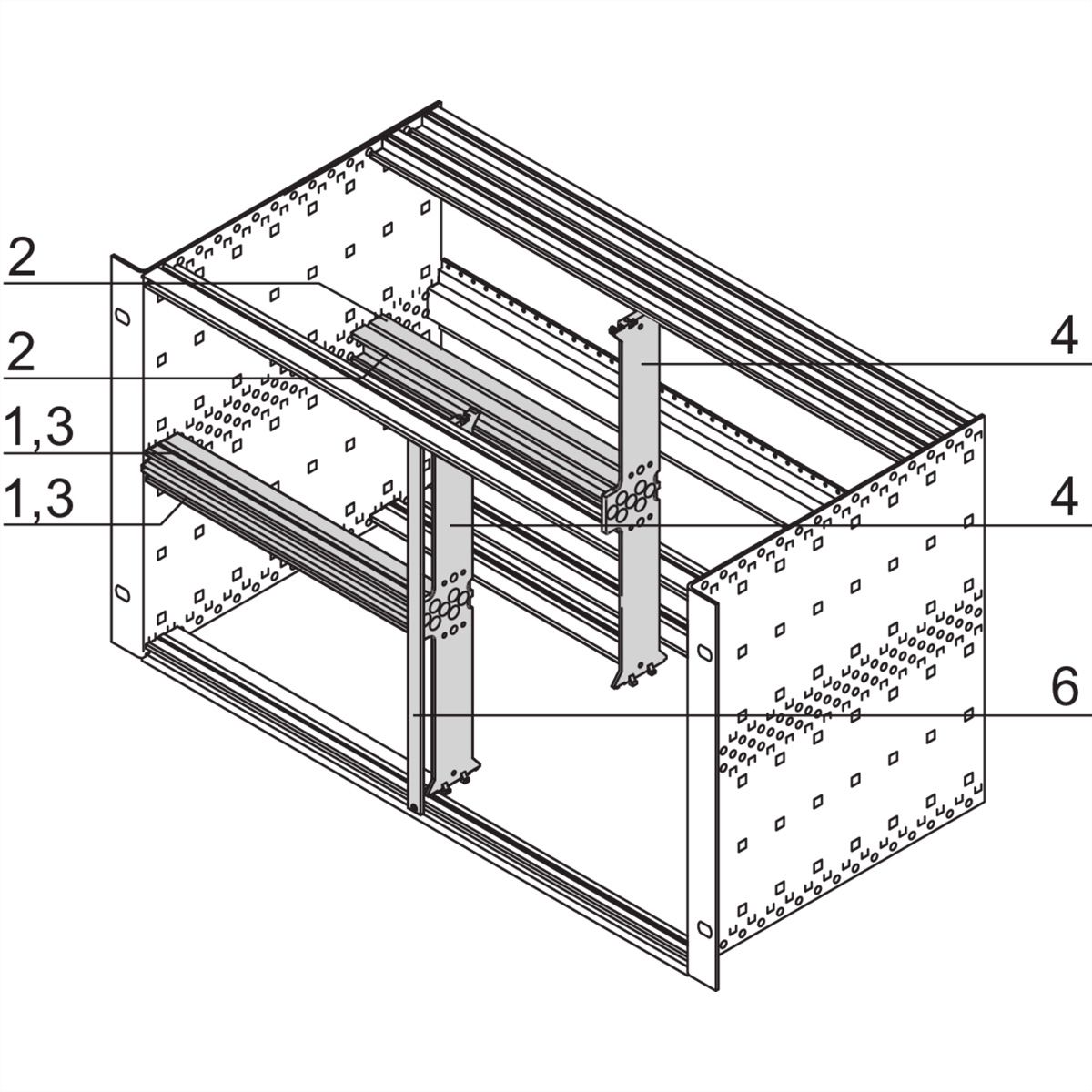 SCHROFF Gemischter Ausbau als Bausatz - AUSBAUSATZ 6HE/3HE 42TE