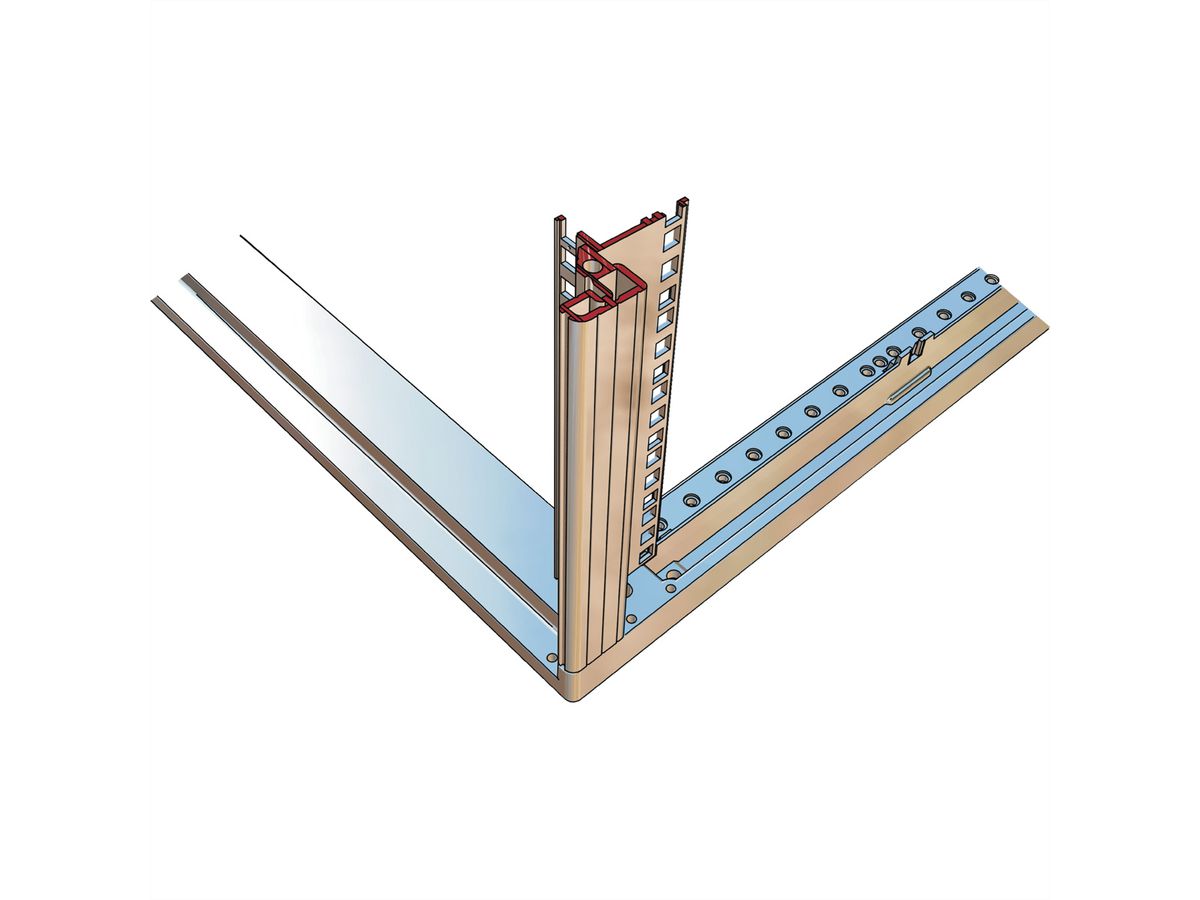 Panneau latéral Novastar SCHROFF pour Slim-Line, RAL 7035, 20 U 500D