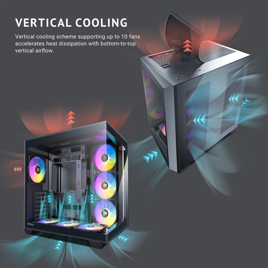 ANTEC Constellation C5 ARGB PC Gehäuse Midi Tower ATX, schwarz