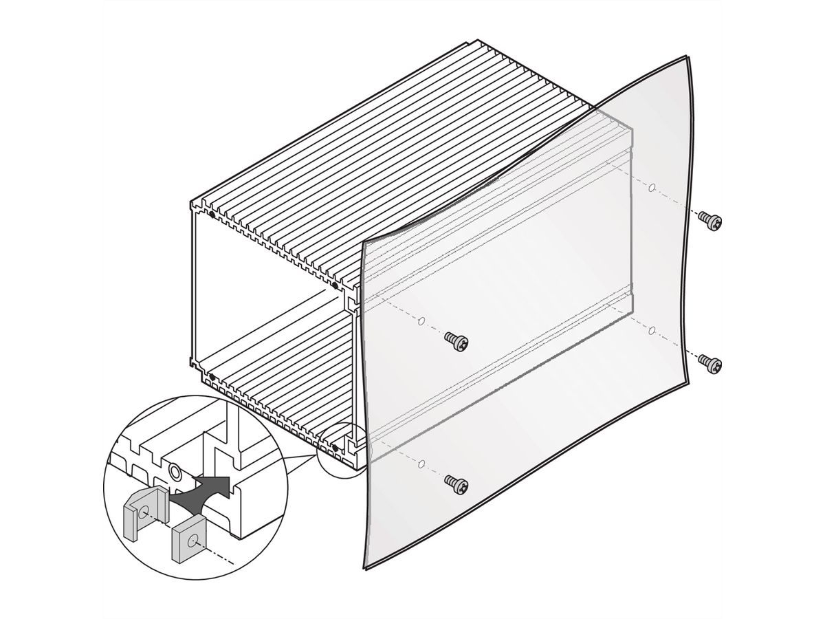 SCHROFF Unité enfichable de type cadre HF Écrou coulissant, M3.0, 100 pièces