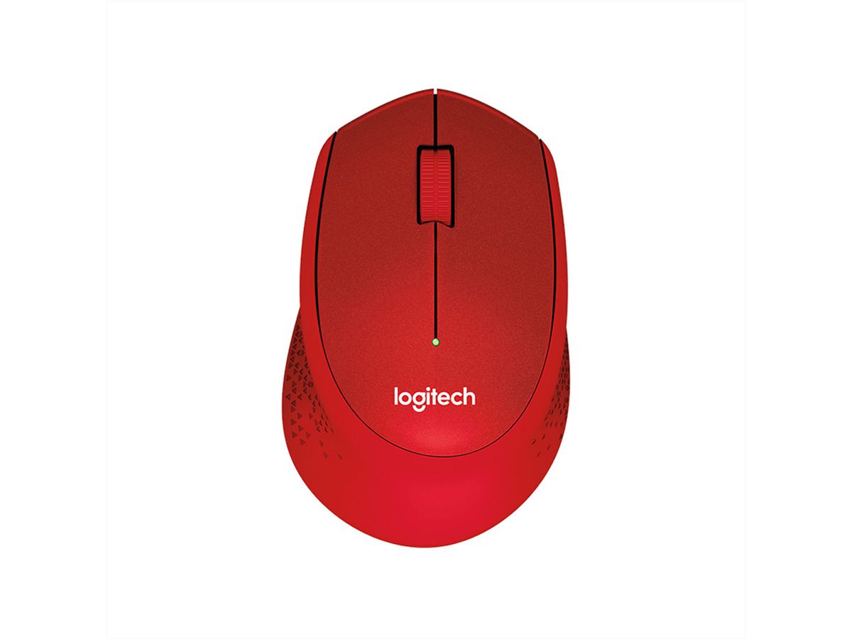 LOGITECH M330 Silent Plus Mouse, rouge, rouge