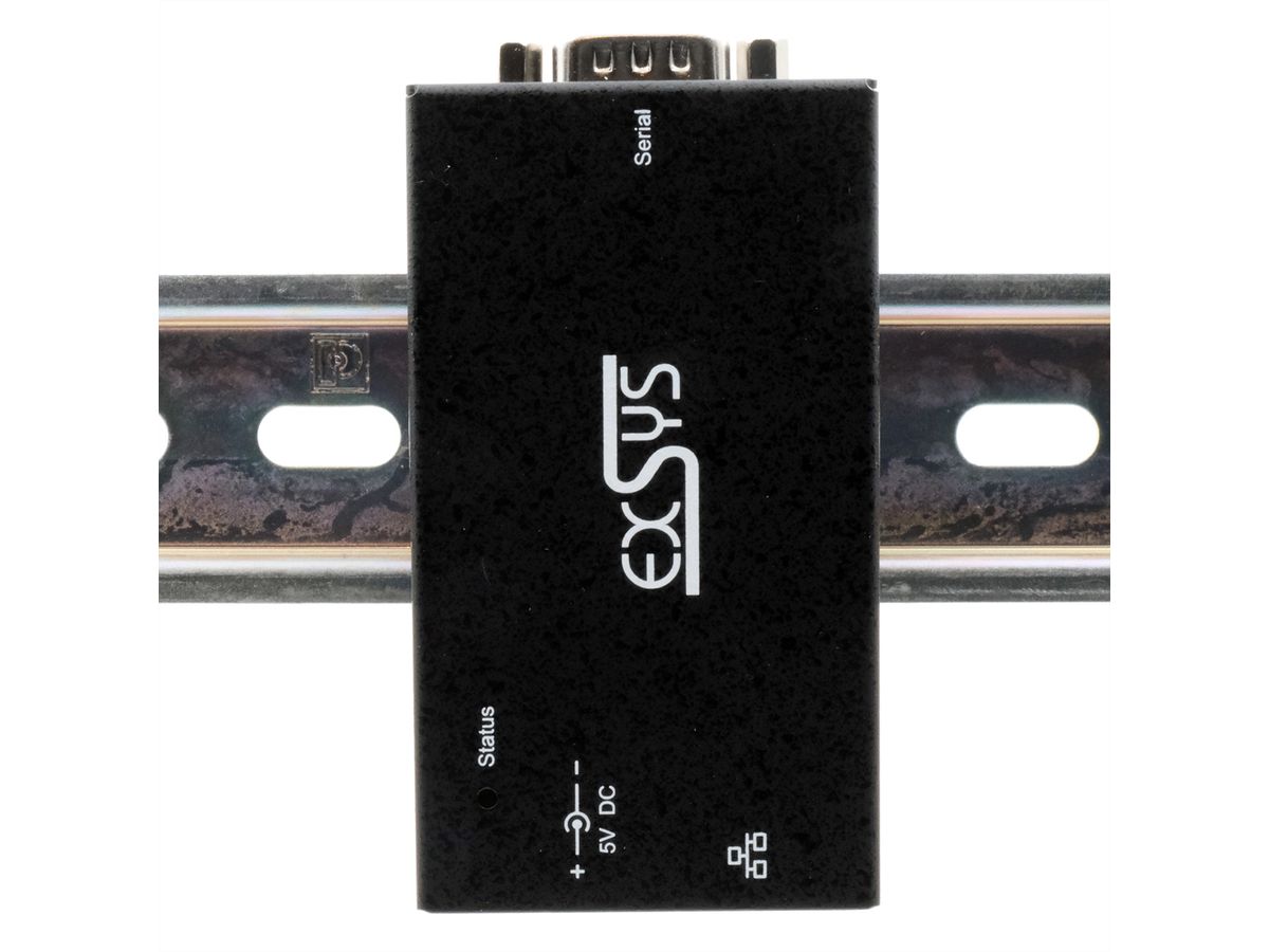 EXSYS EX-6111-2 1 Ethernet zu 1 x Seriell RS-232 inkl Netzteil