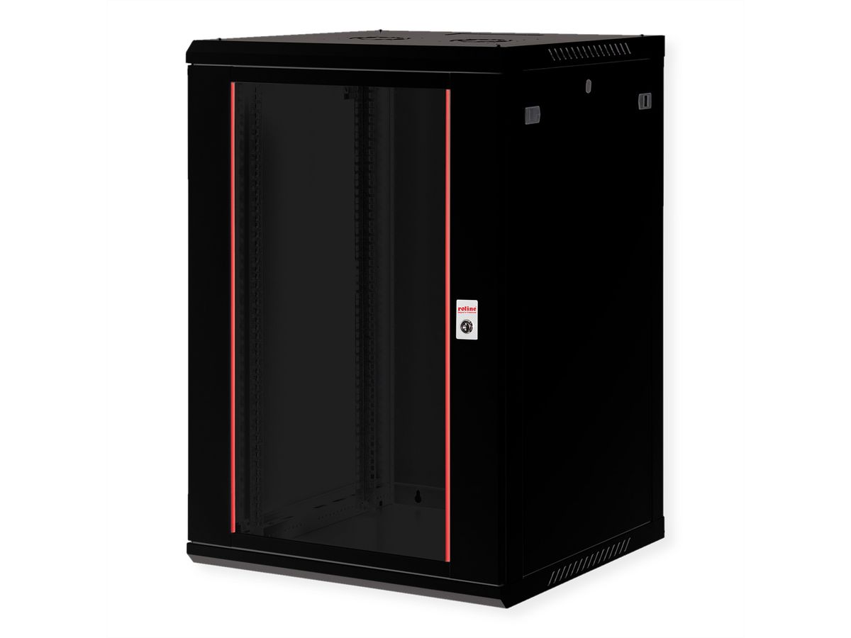 ROLINE 19" Boîtier mural Basic Plus 18U, 600x600 LxP noir