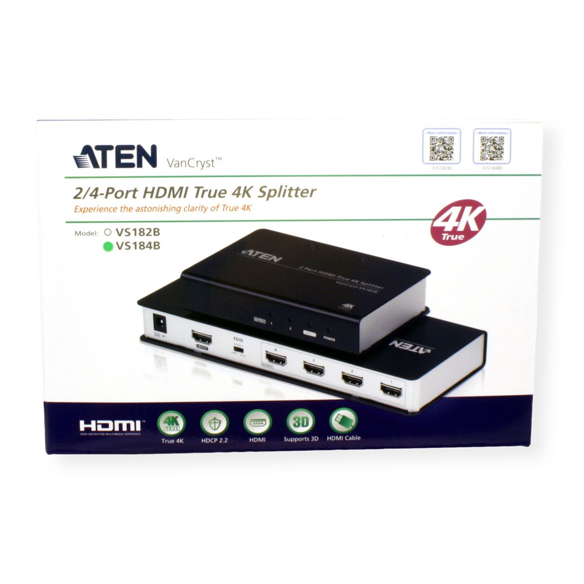 ATEN VS184B 4-Port HDMI Splitter True 4K/2K