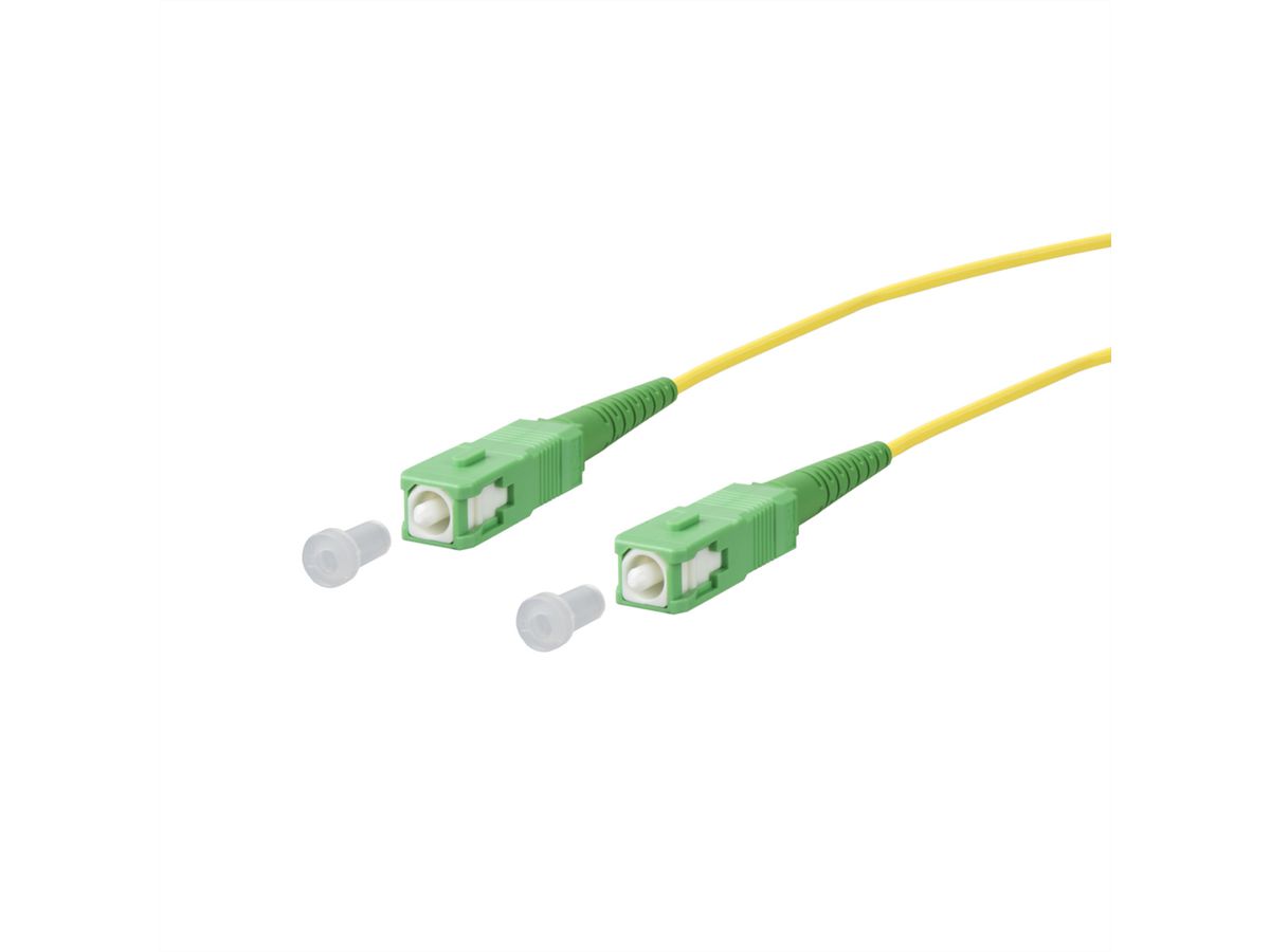 METZ CONNECT OpDAT cordon de brassage, SC-S APC/SC-S APC OS2, 10 m