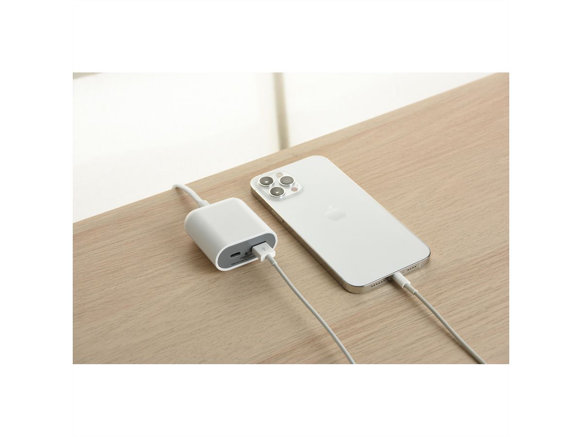 Schönenberger Dual USB Verlängerung, 1x USB-C - 1x USB-A / 17.5W