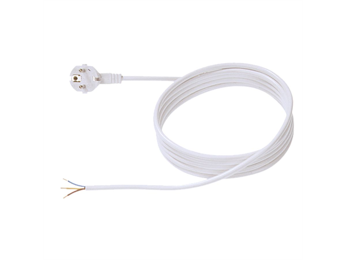 BACHMANN Câble H05VV-F 3G1,0 2m, blanc, non emballé
