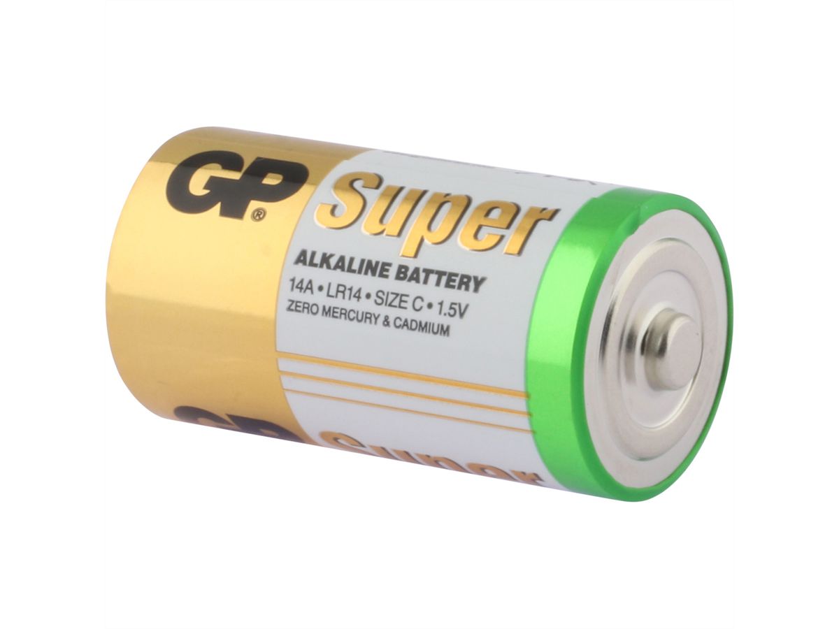 GP Batteries Super Alkaline LR14, 4x C Baby, 1,5V