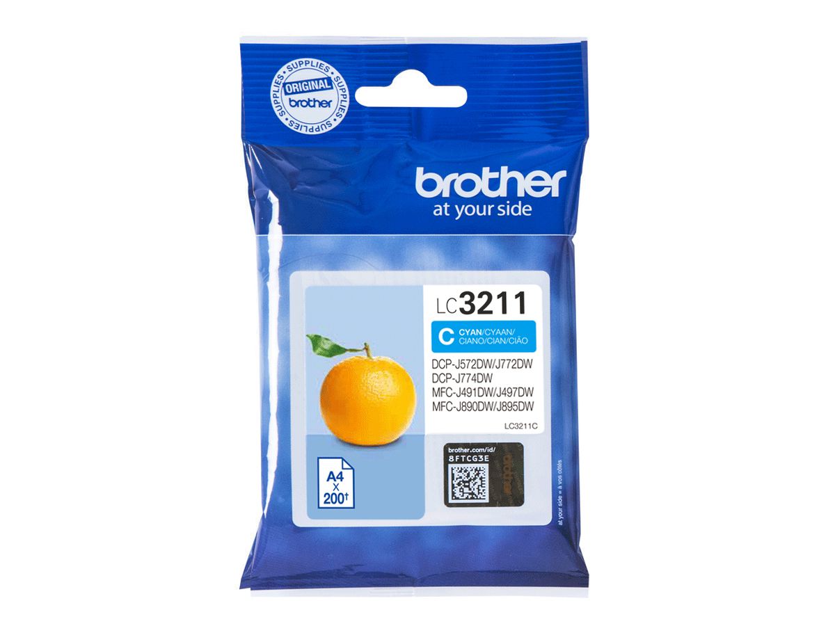 Brother LC3211C - Cartouche d'encre originale - Cyan