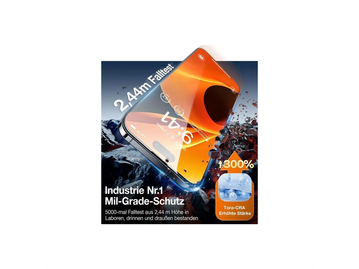 Torras Upro Ostand Schutzhülle, iPhone 17, MagSafe, schwarz