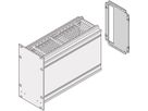 Unité enfichable de type cadre SCHROFF, panneau arrière, découpe pour un connecteur, 3 U, 21 HP