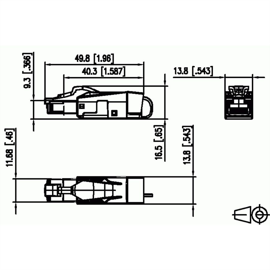 BTR C6A RJ45 field plug pro