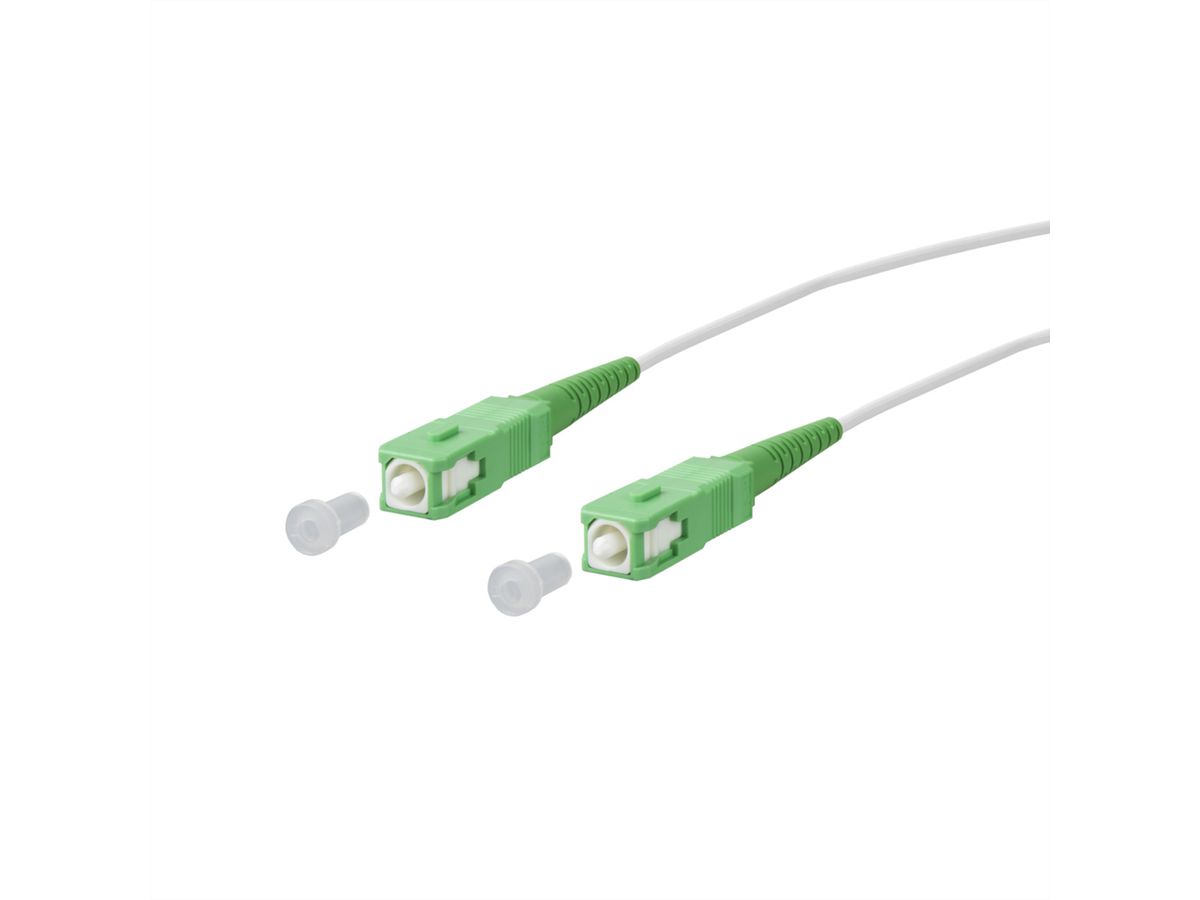 METZ CONNECT OpDAT cordon de brassage, SC-S APC/SC-S APC OS2, 15 m
