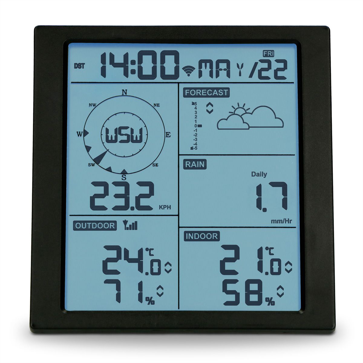 Alecto Wetterstation WS5200 6 in 1 WIFI mit App