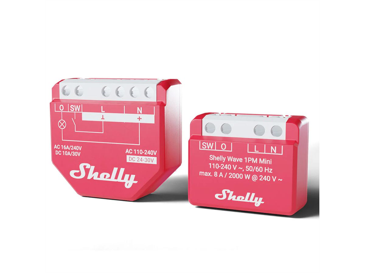Shelly Schaltaktor Wave 1PM Mini LR, Z-Wave LongRange