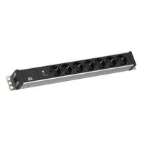 BACHMANN 19" 1,5UH 7xCEE7/3 ws 1xSPD-Plus 2,0m CEE7/7