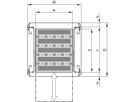 SCHROFF 19''-Fachboden ausziehbar - 19"FA AUS 2HE C=500 VOL 7035