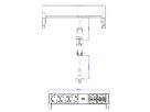BACHMANN DESK2 3x contact de protection, 2x CAT6, 1x HDMI, 1x USB 3.0