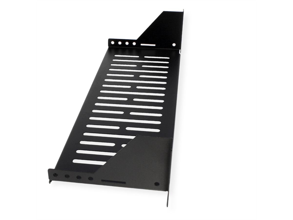 VALUE Etagère 19", 485 x 150mm, 2UH, max. 15 kg, noir