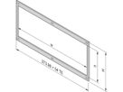 SCHROFF Frontrahmen, ungeschirmt, für horizontalen Kartenausbau - FRONTRAHMEN 4HE 54TE (KD)