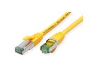 ROLINE RM Patchkabel Cat.6A S/FTP (PiMF), gelb, 0,3 m