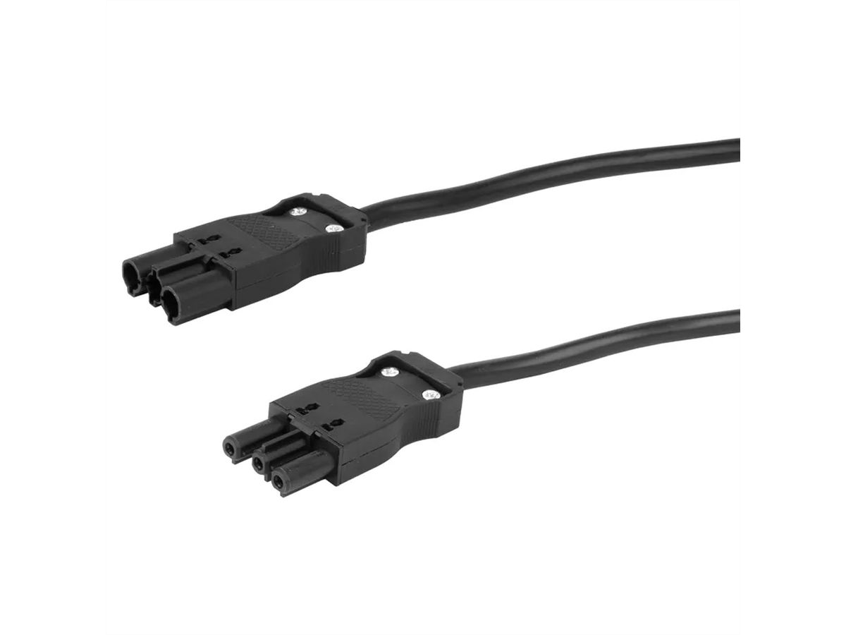Steffen Verlängerungskabel Td, GST18i3-GST18i3 2m schwarz