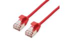 ROLINE U/FTP DataCenter Patchkabel Kat.6A (Class EA), LSOH, slim, rot, 0,3 m