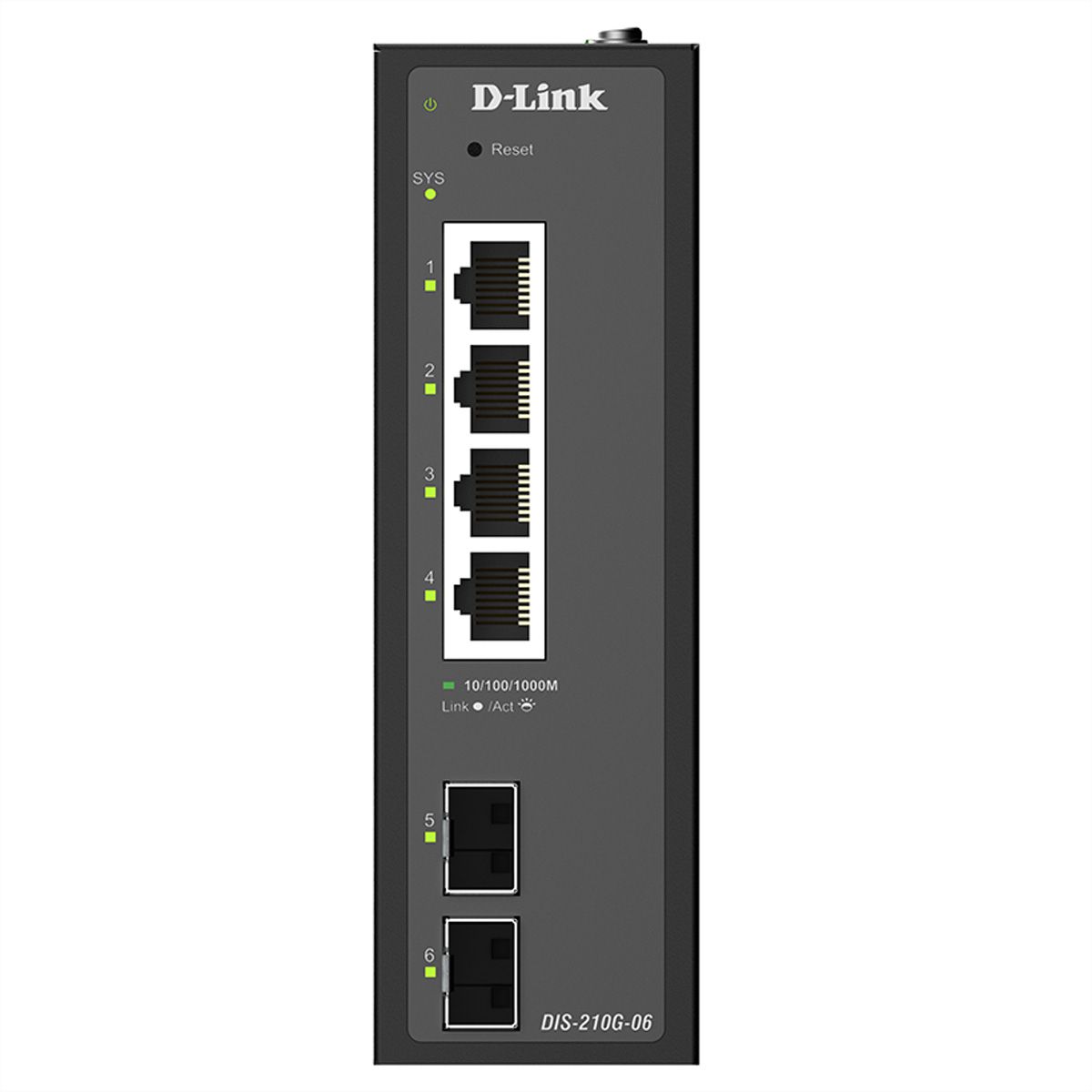 D-Link DIS-210G-06 Switch 6 ports, Smart Managed Gigabit industriel
