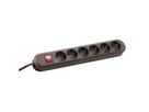 BACHMANN SMART Steckdosenleiste 6x CEE7/3, braun, mit Schalter