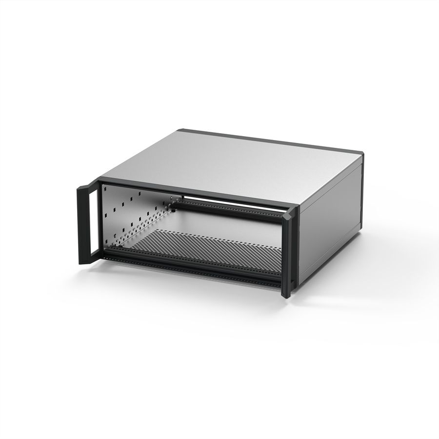 SCHROFF RatiopacPRO Coffret 19", blindage rétrofitable avec poignées, 3 U, 63 CV, 255 mm