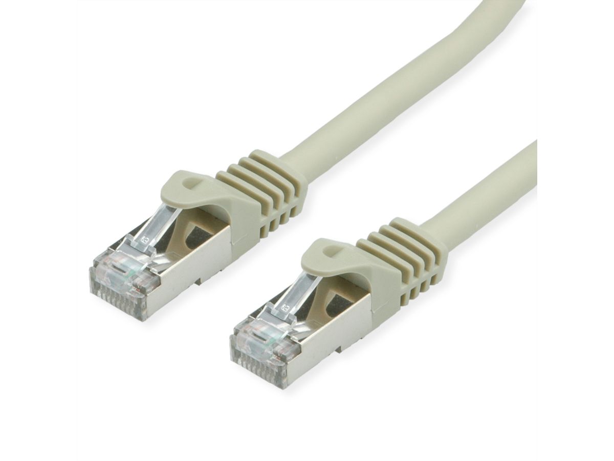 Câble VALUE Cat.7 S/FTP, avec connecteurs RJ45 (500MHz / Classe EA), gris, 5 m