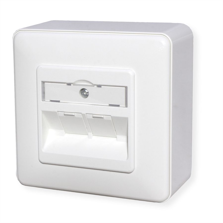 BTR Prise murale BC module 2 ports E-DAT, Cat.6 (Classe E)