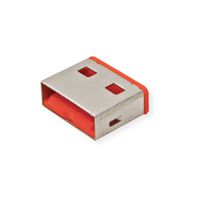 ROLINE USB-A Lock - bloqueur de port USB, rouge, 10x