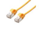 ROLINE Cordon DataCenter U/FTP Cat.6A (Classe EA), LSOH, slim, jaune, 5 m