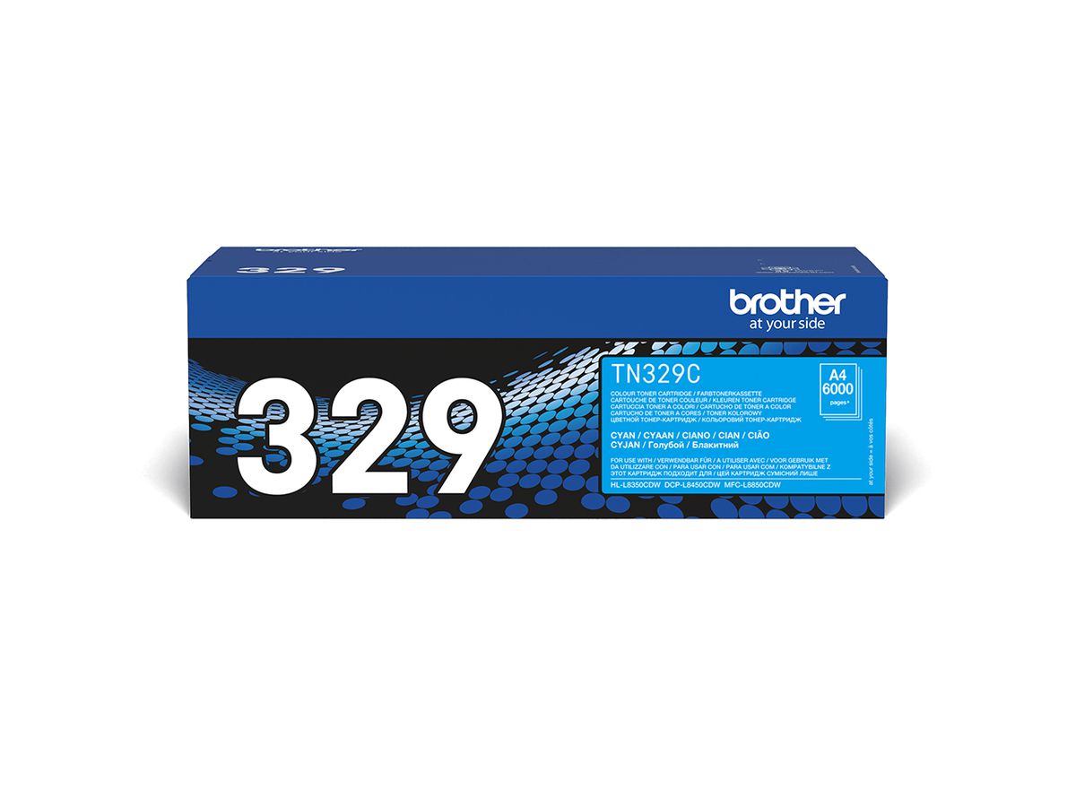 Brother TN-329C - Cartouche de toner originale – Cyan