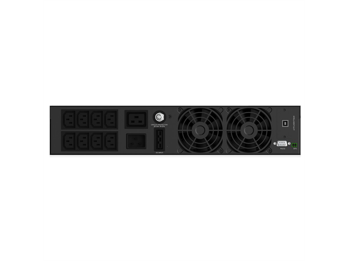 AEC IST3J 2kVA - Online Rack USV – 4x 9Ah interne Batterien - 3 Min. Autonomie bei 100% Last