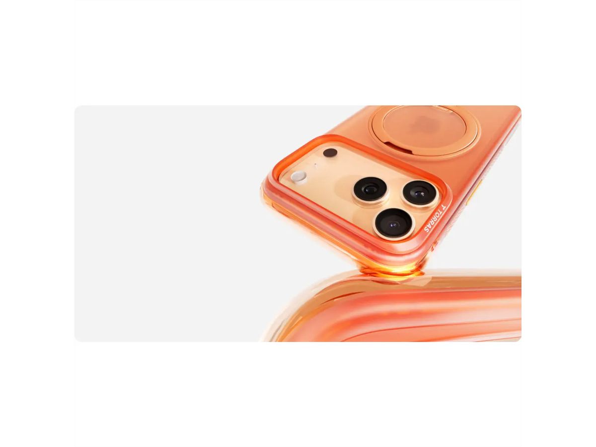 Torras Ostand O3 Air Case, iPhone 17 Pro Max, orange