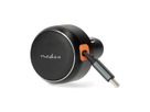 Nedis Auto-Ladegerät – 30 W mit aufrollbarem USB-C-Kabel, car charger 30W - Dunkel Grau