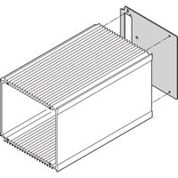 SCHROFF HF Frame Type Plug-In Unit Rear Panel, Cut-Out for One Connector, 3 U, 12 HP