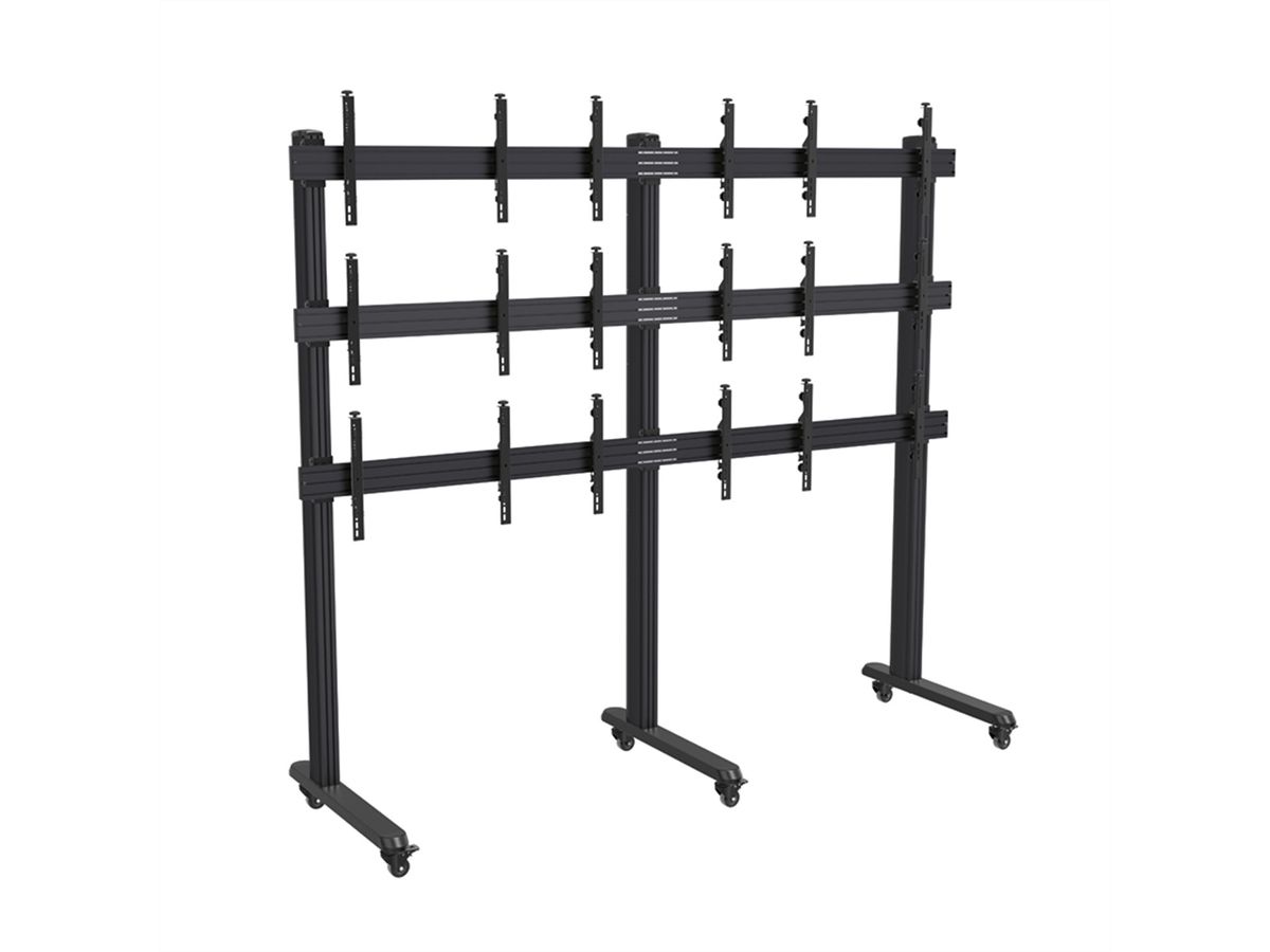 **DEMO**Hagor Kit de roulettes CPS - Locking caster, set for Leveling Feet - series, noir