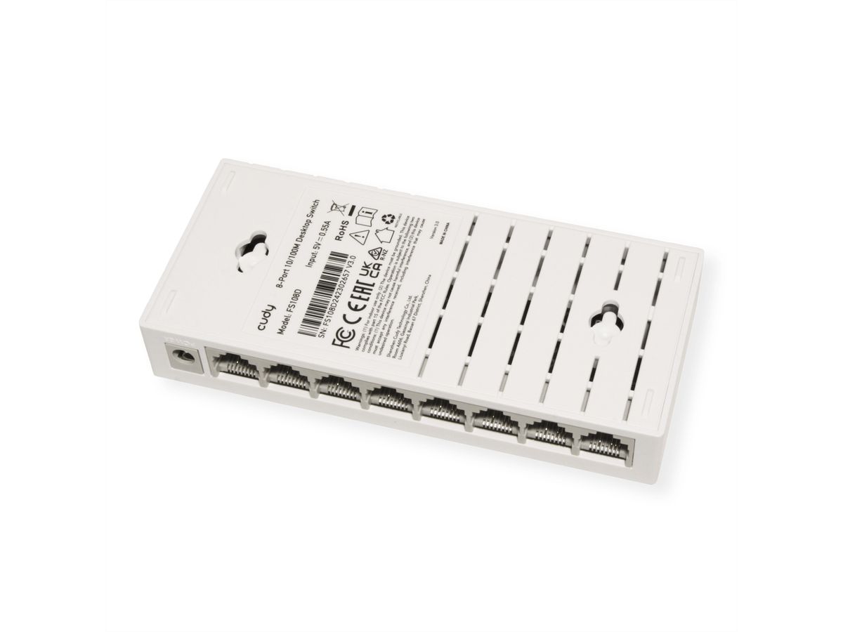 CUDY FS108D Switch 8 ports 10/100 Mbps bureau