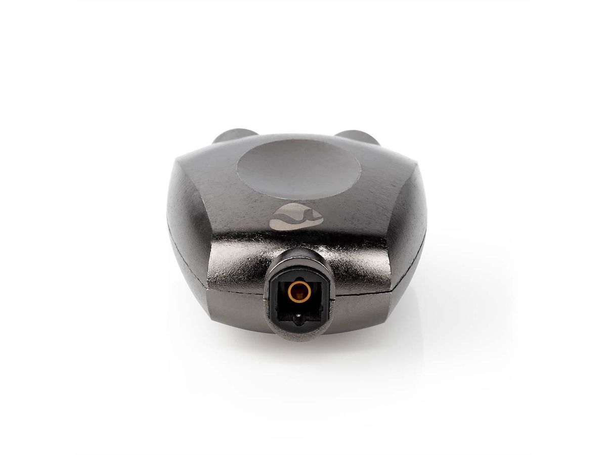 Adaptateur Toslink Nedis, splitter, BU/BU, gris