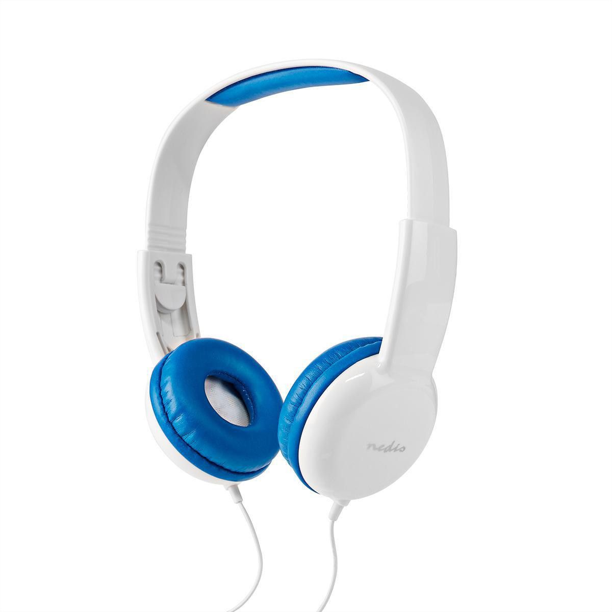 Nedis On-Ear-Kopfhörer mit Kabel, 3.5 mm /Kabellänge: 1.20 m / 82 Db/ Blau